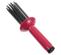 FIXOSHEE Volumizing Curl Comb Hair Styling Tool with Airflow Design for Effortless Fluffy Curls and Detangling Multifunctional Blow Drying Comb and Hair Bun Maker Red
