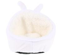 FIXOSHEE Warm Plush Guinea Pig Bed Small Pet Sleeping House Cozy Hamster Rest Nest Indoor Cotton Hideout for Rabbits and Small Animals
