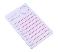FIXOSHEE White Acrylic Eyelash Extension Pallet Lash Hand Tray 5mm Dual-Color Lash Grafting Holder for Salon and Professional Use