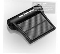 FIXOSHEE Wireless Solar-powered Tpms Tire Pressure Monitor System with Color Screen Pressure Temperature Display Audible Alarm for High Low and Air Leakage External Sensors for Cars Suvs