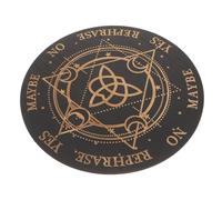 FIXOSHEE Witch Pendulum Dowsing Board with Divination Patterns for Beginners Home Decoration and Spirit Altar Large Star Design Sacrifice Board for Witchcraft and Destiny Exploration
