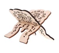 FIXOSHEE Wooden Book Stand Reading Rack for Bible Quran Display Detachable Desktop Book Holder with Material for Home Temple Library Space Saving Design