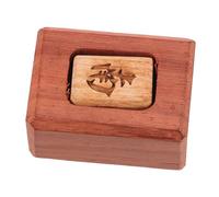FIXOSHEE Wooden Chinese Mahjong Wind Indicator for Traditional Game Play Solid Wood Construction Elegant Cultural Design Enhances Gaming Experience Suitable for Casual and Professional