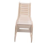 FIXOSHEE Wooden Hamster House Ladder Landscaping Hideout for Hamster Chinchilla Cage Accessory Pet Climbing Ladder Natural Wood Toy for Small Animals