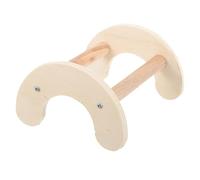 FIXOSHEE Wooden Parrot Perch Stand for Indoor Birds Chick Training Hen Rooster Stand with Rods Easy to Install Natural Wooden Bird Platform for Parrot Play and Skill Development