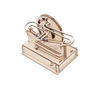 FIXOSHEE Wooden Run Puzzle with Great Wall Rolling Beads Maze for Educational Cognitive Game Enhancing Concentration and Hand-eye Coordination Creative DIY Brain Teaser