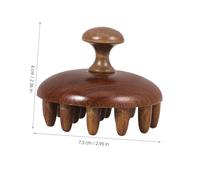 FIXOSHEE Wooden Scalp Massage Comb Wide Tooth Hair Scrubber for Shampoo and Relaxation Multifunctional Natural Wood Head Massager with Gentle Scalp Stimulation and Safe Hair Care Applicator