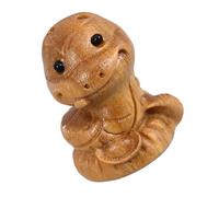 FIXOSHEE Wooden Snake Pendant DIY Keychain Charm Carved Mini Snake Sculpture Ornament for Handbags and Craft Decoration Lightweight and Convenient