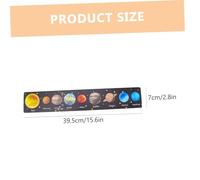 FIXOSHEE Wooden Solar System Puzzle for Educational Cognition Match Game with Planet Early Learning Shape and Color Recognition Safe Smooth Surface Enhances Memory and Motor Skills