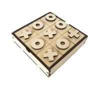 FIXOSHEE Wooden Toe Board Game for Families Strategy Toe Game with Wooden Storage Box Educational Puzzle for Developing Problem-solving and Strategic Thinking Skills for Home and Coffee