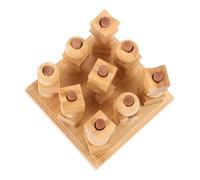 FIXOSHEE Wooden Toe Game Board Game for Adults Creative Strategy Puzzle Simple Rules for Family Fun and Skill Development