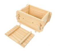 FIXOSHEE Wooden Tofu Making Mold DIY Pressing Tool for Homemade Soybean Curd Reusable Home Supplies for Easy Vegan Tofu Preparation and Cooking