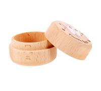 FIXOSHEE Wooden Tooth Box for Compact Tooth Keepsake Holder Organizer with Modern Minimalist Design Safe Wooden Material for Lasting Childhood Memory