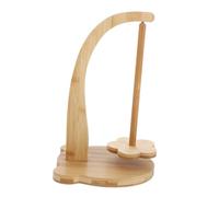 FIXOSHEE Wooden Yarn Holder for Crocheting Compact Portable Spinner Sustainable Wood Yarn Ball Winder Stand for Knitting Crochet Lovers Craft Storage
