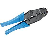 Fixpoint 11790 Crimping tool for insulated cable lugs professional design, blue, 1x