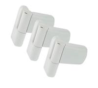Fixrello 3 Flag Hinges for uPVC Door - Fits Left and Right Handed Door - 4 Variable Bushes and Optional Packer Incl. - 100mm Heavy Duty Door Hinge