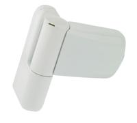FixRello White Flag Hinge - 100mm Heavy Duty Adjustable Door Hinge - Fits Left & Right Handed Doors - 1x Hinge Only (White 1)