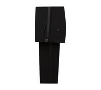 FIXRIMCH Men's Fit Flat Front Tuxedo Pants Slim Formal Black Stripe Trousers with Adjustable Waistband Dress Pants for Prom, Black-satin, Large