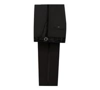 FIXRIMCH Men's Fit Flat Front Tuxedo Pants Slim Formal Black Stripe Trousers with Adjustable Waistband Dress Pants for Prom, Black-velvet, Small