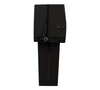 FIXRIMCH Men's Fit Flat Front Tuxedo Pants Slim Formal Black Stripe Trousers with Adjustable Waistband Dress Pants for Prom, Black-Velvet, Medium