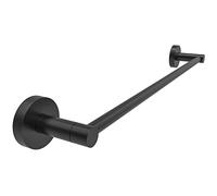 Fixsen 18-inch Matte Black Single Towel Bar Towel Rack Hand Towel Holder Stainless Steel and Zinc Alloy 1pc for Kitchen and Bathroom Wall Mount Heavy Duty Storage