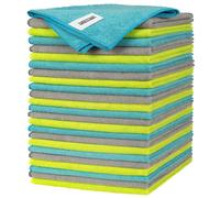 FIXSMITH Microfibre Cleaning Cloth - Pack of 24, Multi-Functional Cleaning Towels, Size: 12 x 16 in, Highly Absorbent Cleaning Rags, Lint-Free, Streak-Free Cleaning Cloths for Car Kitchen Home Office