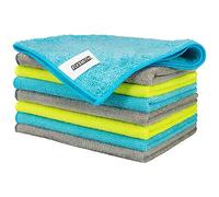 FIXSMITH Microfibre Cloth- Pack of 8, Multifunctional Microfibre Towels,30x40cm, Highly Absorbent Microfiber Duster Cloths for Kitchen, Lint-Free,Streak-Free Cleaning Cloths for Car