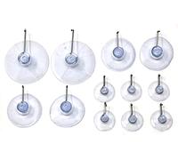 fiXte 12 x Assorted Suction Hooks Kitchen Wall Hangers Window Sucker Hook No Drill for Glass Tile Door Bathroom Shower Christmas Lights Hanging Wreath