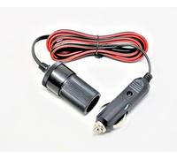 fiXte 2M Car Cigarette Lighter Socket Extension Cable, Male Plug to Female plug DC Power Charger Cord with LED indicator Light, 5A Fused