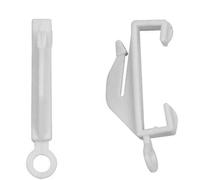 fiXte® 40 Curtain Track Glider Hooks With Sturdy Grip Fit Integra Decorail Rail Clip On Easily