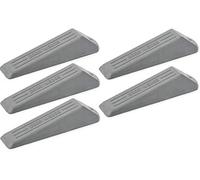 fiXte® 5 Pack Door Wedge, Heavy Duty Rubber Door Wedge, Non-Slip Door Jammer, Door Wedge Stopper Ideal Homes, Offices Work Shops (Grey, Pack of 5).