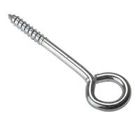 fiXte® 75mm BZP (3 inch) Steel Screw in Vine Eyes Silver (Pack of 60)