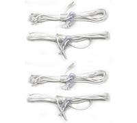 fiXte Bathroom Light Pull Cords Switch Replacement String Spare - Cords Only (Pack of 4)