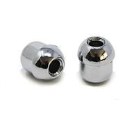 fiXte Chromed Metal Light Curtain Drape Blind Extractor Fan Cord Pull Acorn Pack of 2