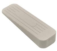 fiXte Deluxe Heavy Duty Non-Slip Rubber Door Wedge Stopper (1, Light Grey/Cream)