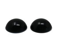 fiXte Door Stop Bumpers Available in Black or White Rubber Wall Self Adhesive 32mm x 12mm Black (Pack of 2)