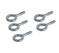 fiXte® Heavy Duty 75mm Screw Eye Bolt Lag Eye Bolt Fixing With 15mm Eyelet (Pack of 5)