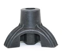 fiXte Heavy Duty Tri Support Rubber Walking Stick Cane Ferrule Black (16mm)