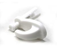 fiXte Knock in Hooks Hangers for Cavity Walls and Hollow Doors Plastic White (Pack of 4)