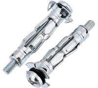 fiXte® M4 x 38mm Heavy Duty Metal Plasterboard Cavity Wall Fixings Anchors Plugs (Pack of 40)