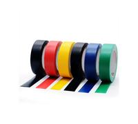 fiXte Multi Coloured Electrical Tape 6 Pcs - 19 mm x 8 m Vinyl PVC Insulation Tape Electrical, Strong Adhesive, Waterproof Electric Tape for