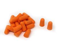 fiXte Multipurpose Self Expanding Foam Ear Plugs Protectors - Orange - 10 Pairs