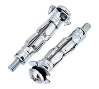 fiXte® Pack of 10 M4 x 38mm Heavy Duty Metal Plasterboard Cavity Wall Fixings Anchors Plugs