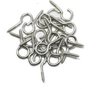 fiXte Screw in Hooks and Eyes Net Wire Curtain Scr