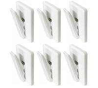 fiXte Self Adhesive Note Bill Clip Note Holder Holders Spring Loaded White (6)