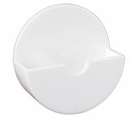 fiXte Sink Bath Shower Kitchen Plug Holder Tidy Self Adhesive Stick on No Rust 48mm White (1)