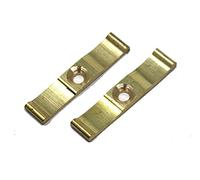 fiXte Solid Brass Turn Button Thumb Latch Granny Catch for Gates, Sheds, Doors, Box Making, Rabbit Hutches and Cages etc 38mm (1 1/2") (Pack of 2)