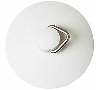 fiXte Universal Self Seating Universal Basin or Bath Plug 57mm (2.1/4 inch) in White (1)