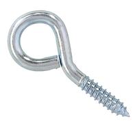 fiXte® Zinc Plated Screw in Eye Steel, 55 mm (2.1/8 inch) - Pack of 12