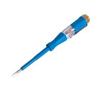 FIXTEK Tester Plain Slot Blade Neon 110-500Volts Circuit electricians Electrical Voltage Pen Flat Screwdriver Transparent Safety Insulated Handle Pocket Clip